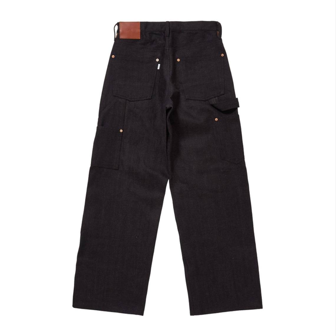 TWISTED HEATHER DENIM PANTS DOUBLE KNEE