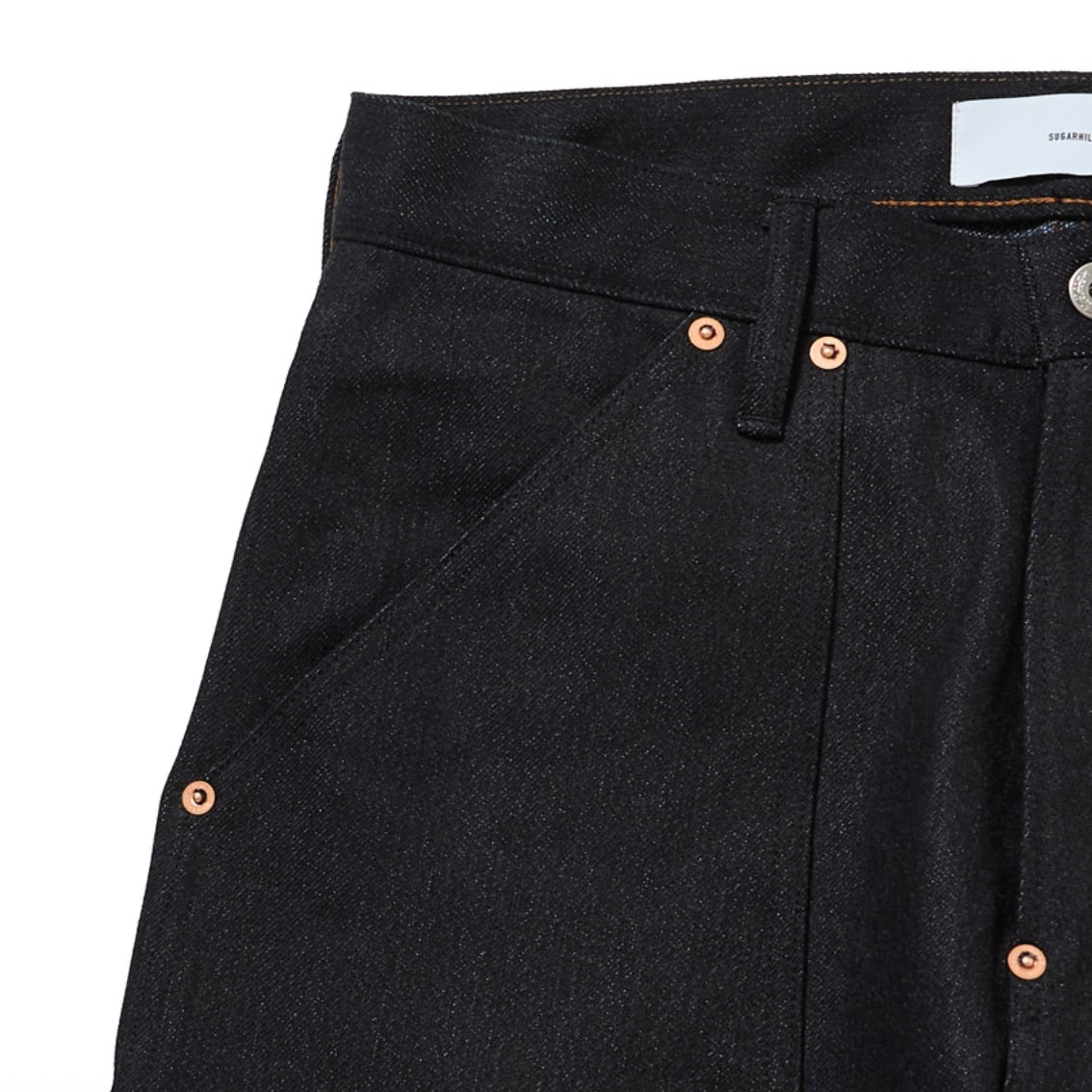 TWISTED HEATHER DENIM PANTS DOUBLE KNEE