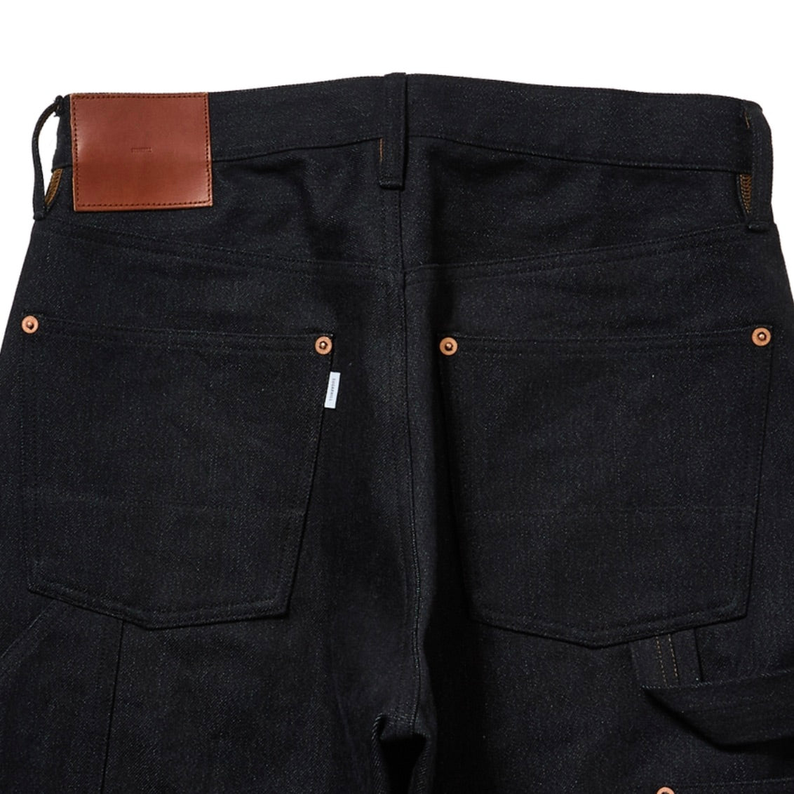 TWISTED HEATHER DENIM PANTS DOUBLE KNEE
