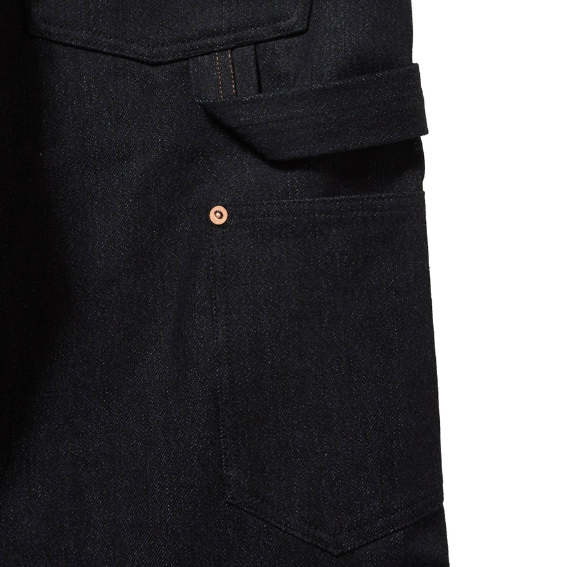 TWISTED HEATHER DENIM PANTS DOUBLE KNEE