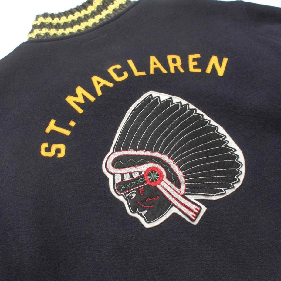 ST. MACLAREN UNIV. VARSITY JACKET AGED