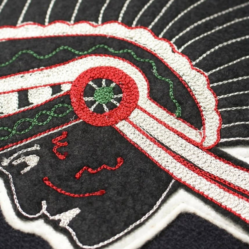 ST. MACLAREN UNIV. VARSITY JACKET AGED