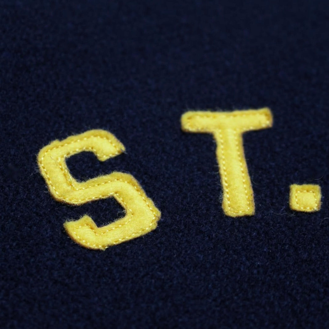 ST. MACLAREN UNIV. VARSITY JACKET AGED