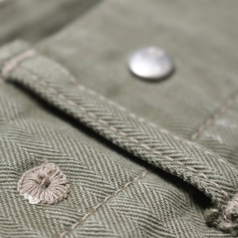 PAINT STAINED USMC P-44 HBT TROUSERS