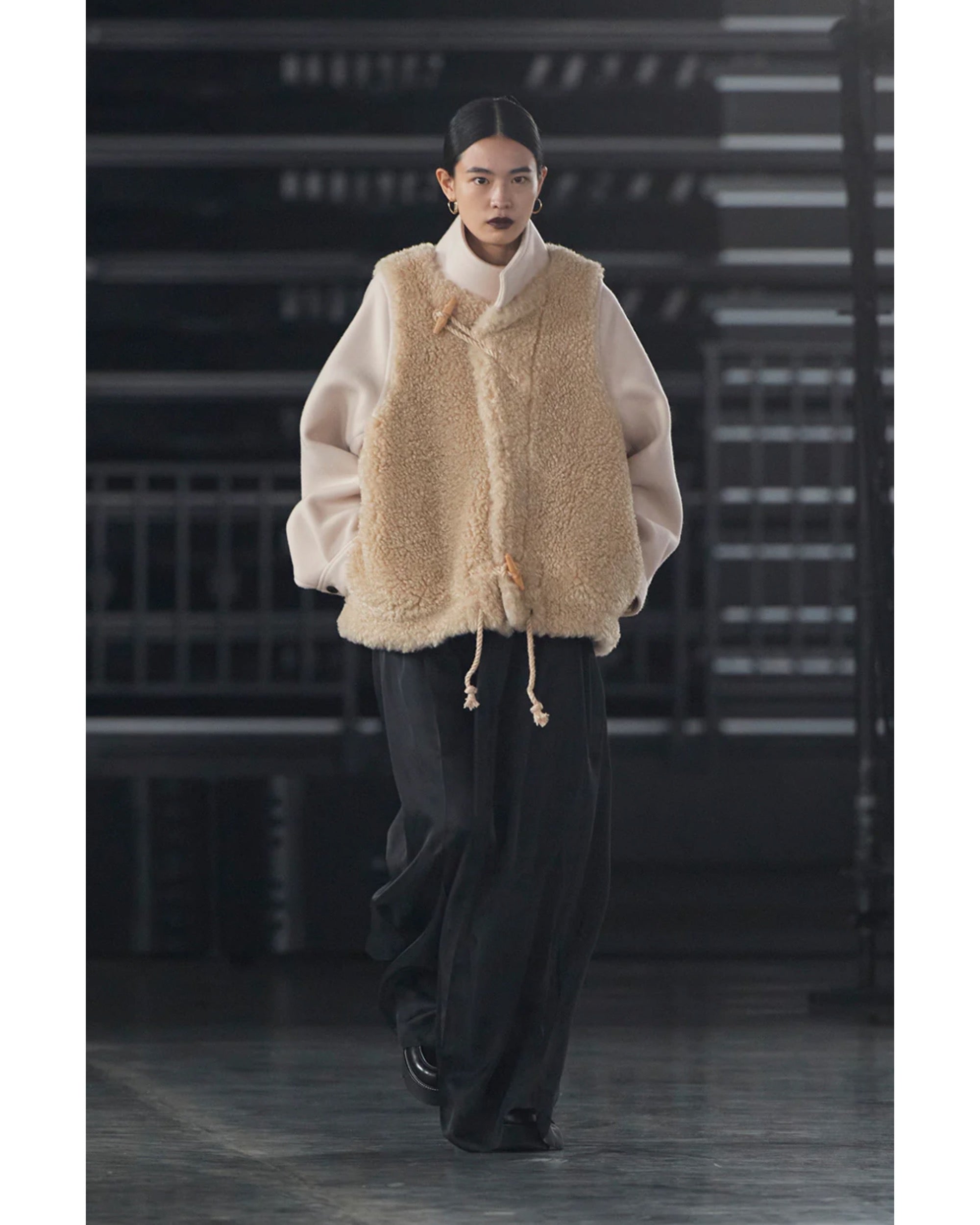 DOUBLE FACE FAUX SHEARLING DUFFEL JACKET 17549 – TIME AFTER TIME