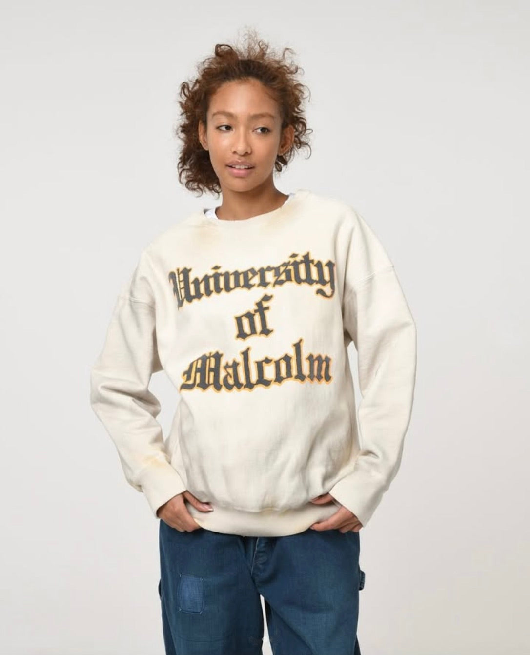UNIV. MACLAREN LETTERING SWEATSHIRT AGED