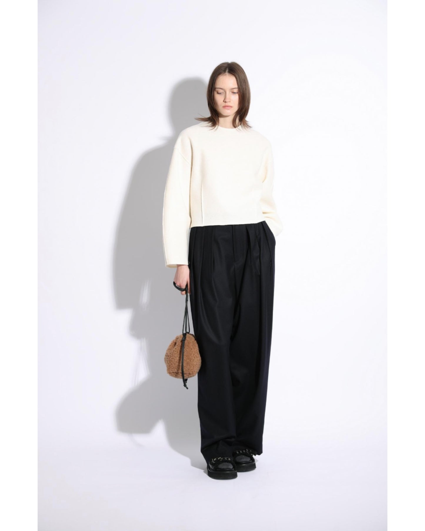 RING MILLED WOOL TOP