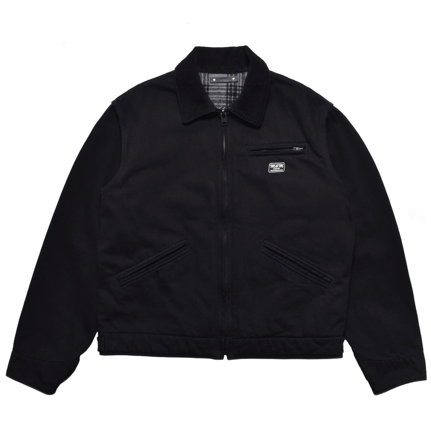 M&M × MINEDENIM Black Denim Detroit Jacket