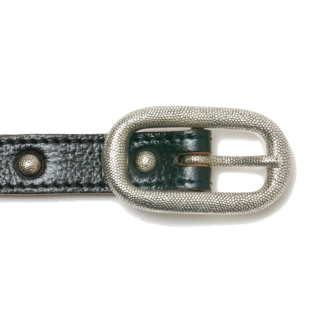 DOTTED OVALBUCKLE LACE-UP BELT