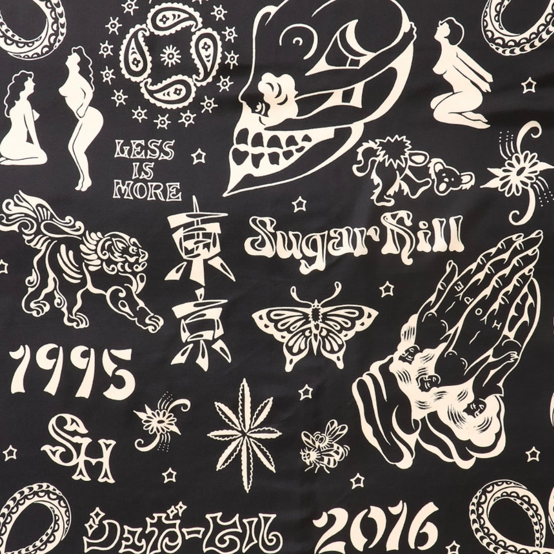 YAMADA LEN / SUGARHILL SILK SCARF – TIME AFTER TIME