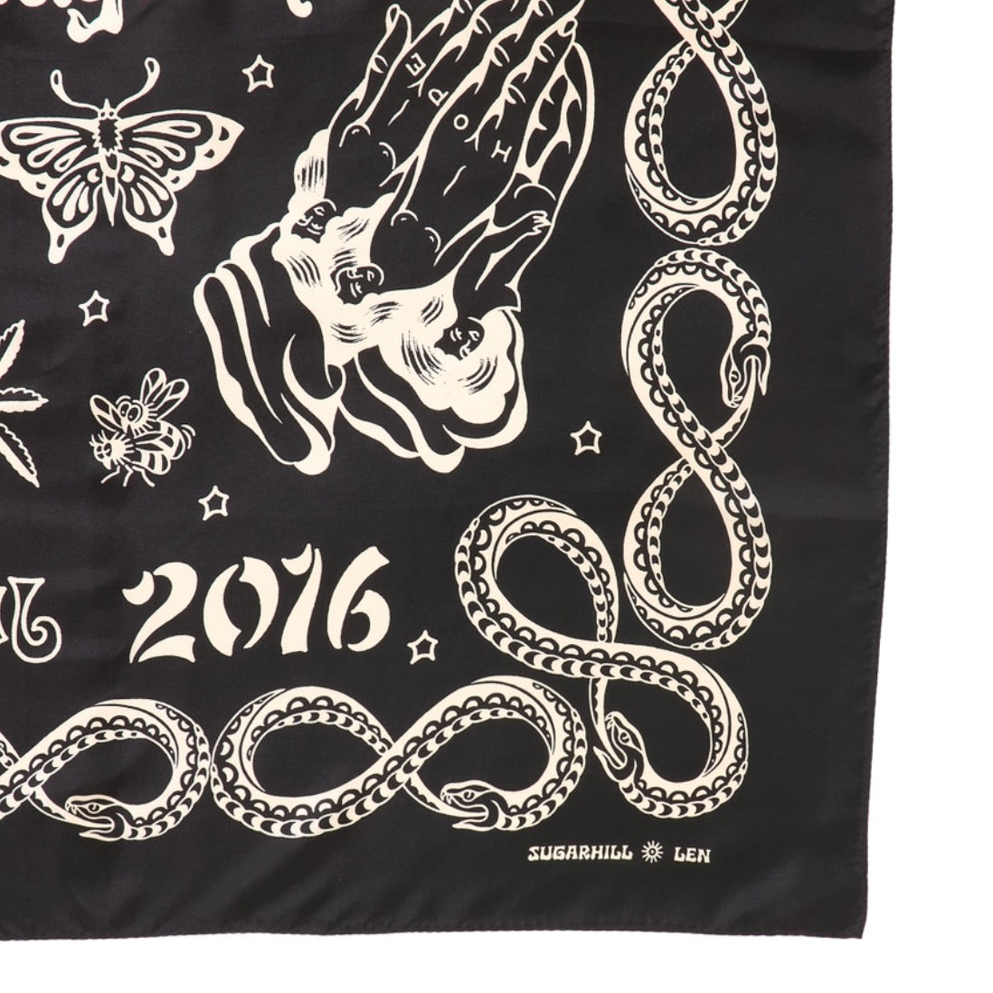 YAMADA LEN / SUGARHILL SILK SCARF – TIME AFTER TIME