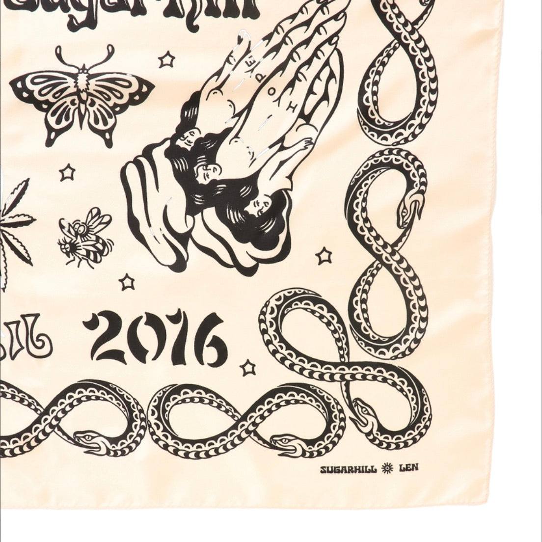 YAMADA LEN / SUGARHILL SILK SCARF – TIME AFTER TIME