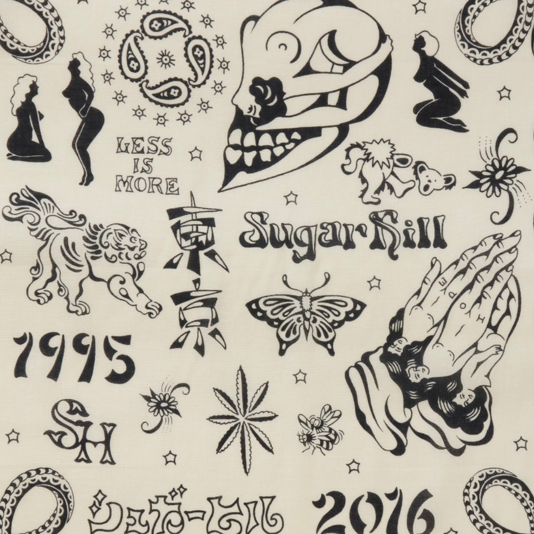 YAMADA LEN / SUGARHILL TATTOO FLASH BANDANA