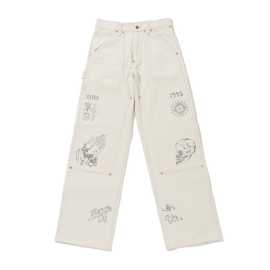 YAMADA LEN / SUGARHILL TATTOO FLASH PRINT MODERN DENIM PAINTER