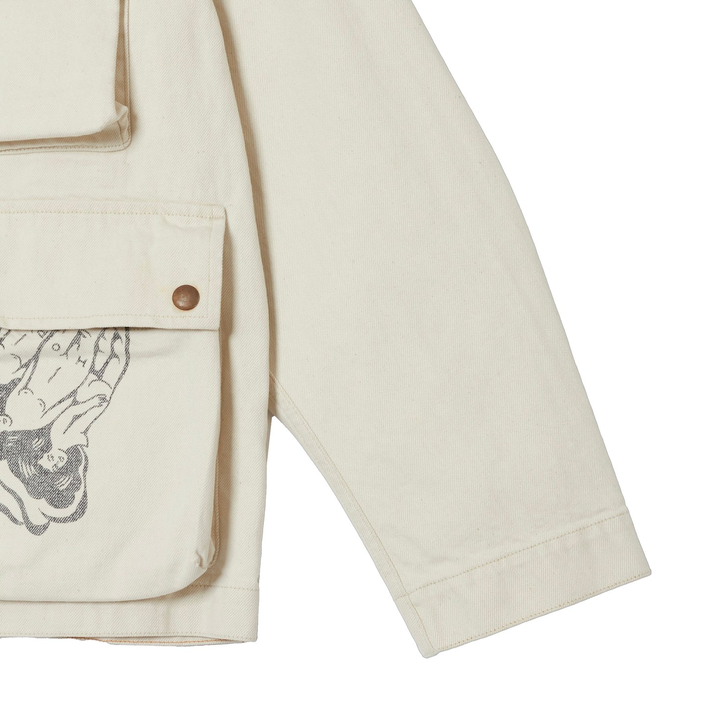 YAMADA LEN / SUGARHILL TATTOO FLASH PRINT POCKET DENIM JACKET
