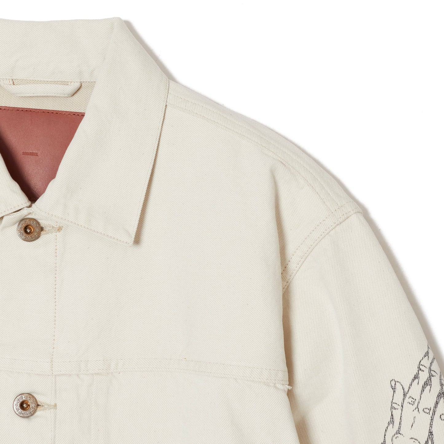 YAMADA LEN / SUGARHILL TATTOO FLASH PRINT DENIM JACKET