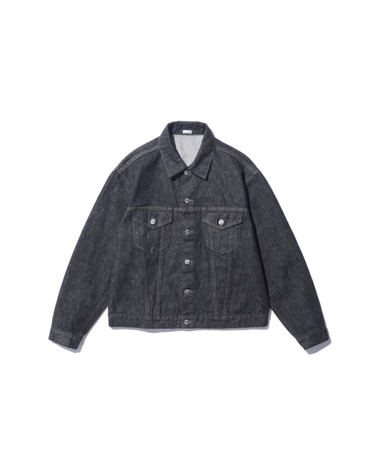 Black Denim Trucker Jacket BLACK