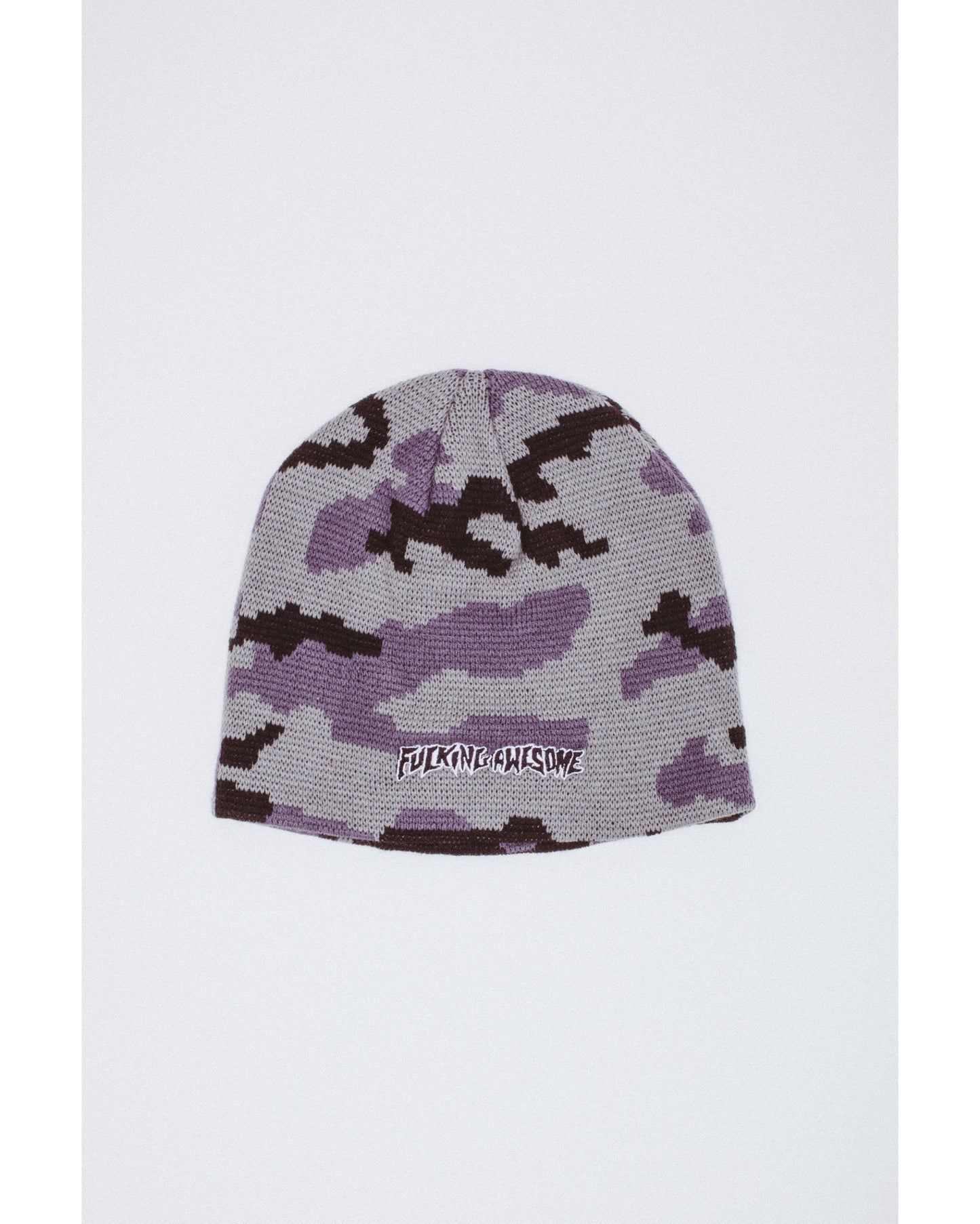 Embroidered Stamp Logo Skully Beanie