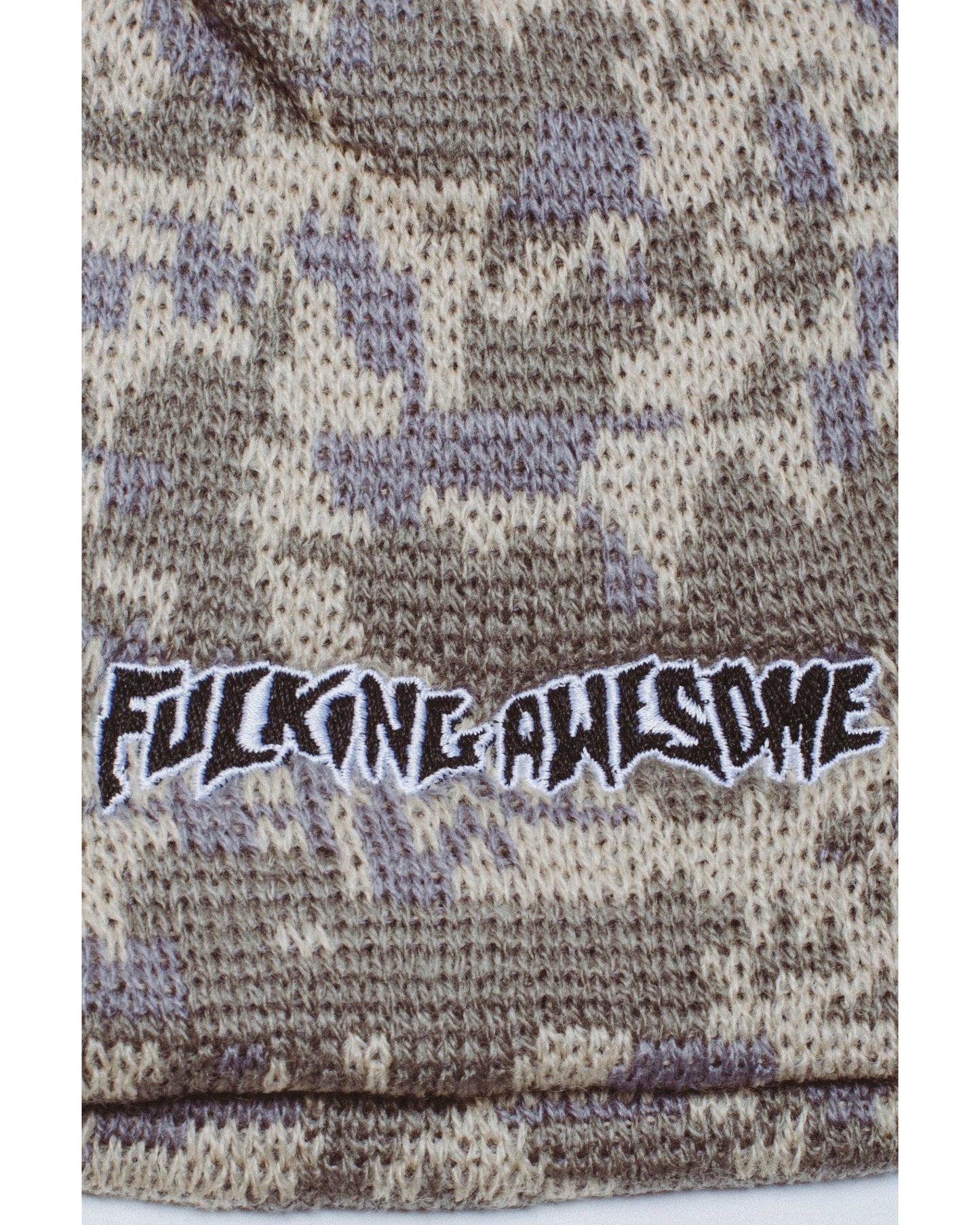 Embroidered Stamp Logo Skully Beanie