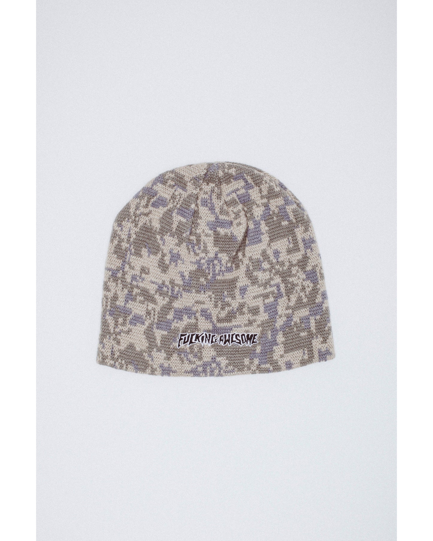 Embroidered Stamp Logo Skully Beanie