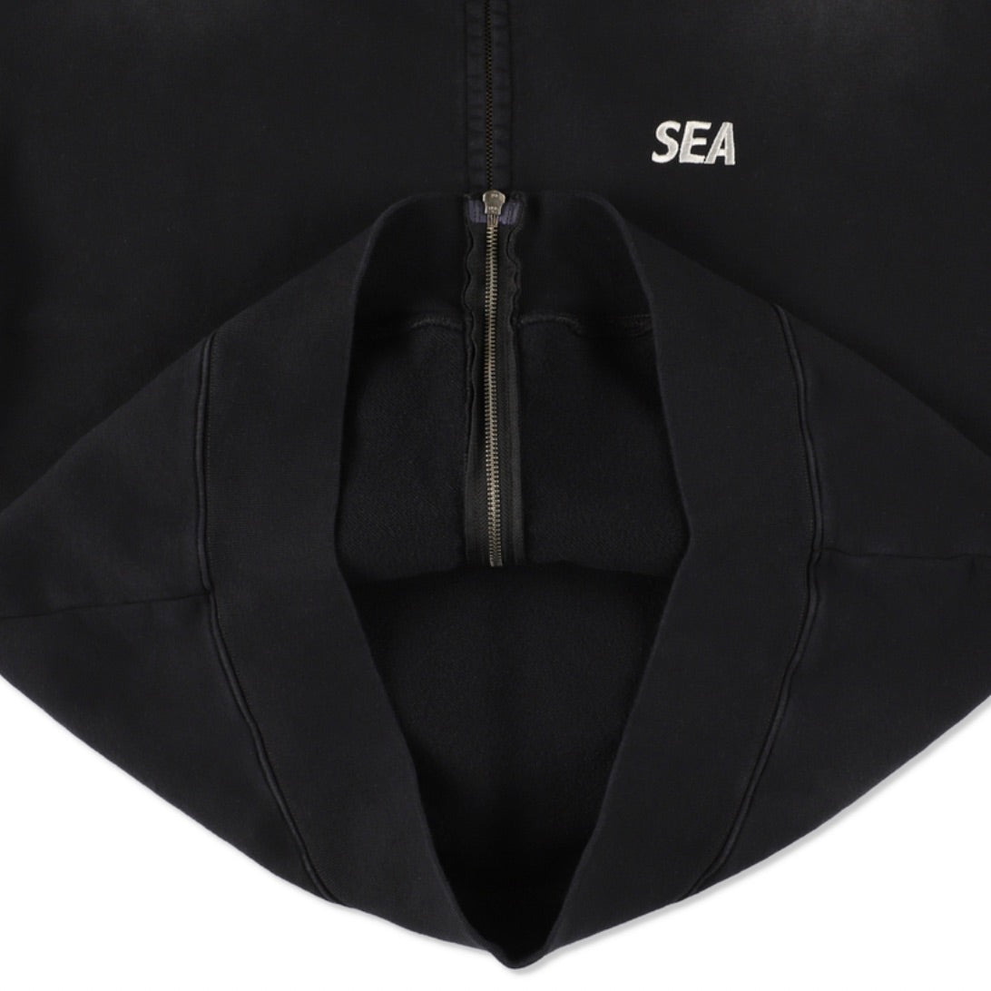 SULFUR DYEING LOGO ZIP SWEATSHIRT