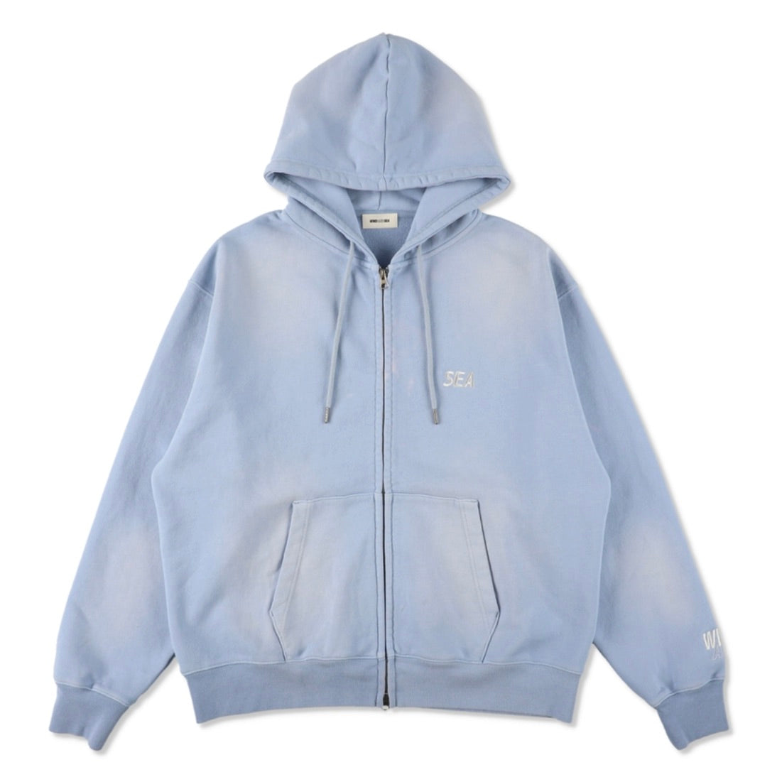 SULFUR DYEING LOGO ZIP SWEATSHIRT