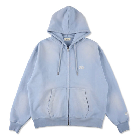 SULFUR DYEING LOGO ZIP SWEATSHIRT