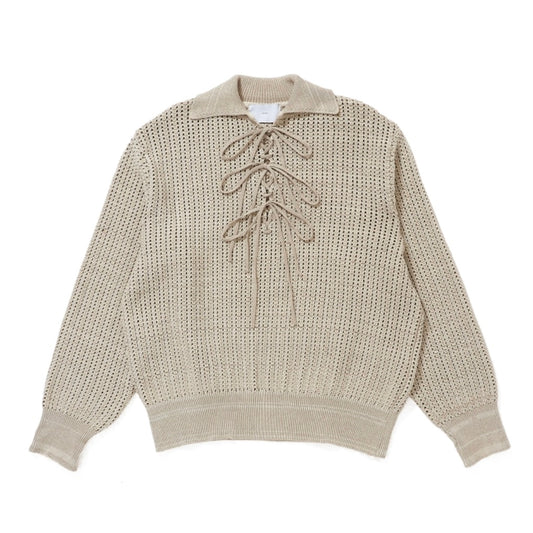 STRING KNIT PULLOVER