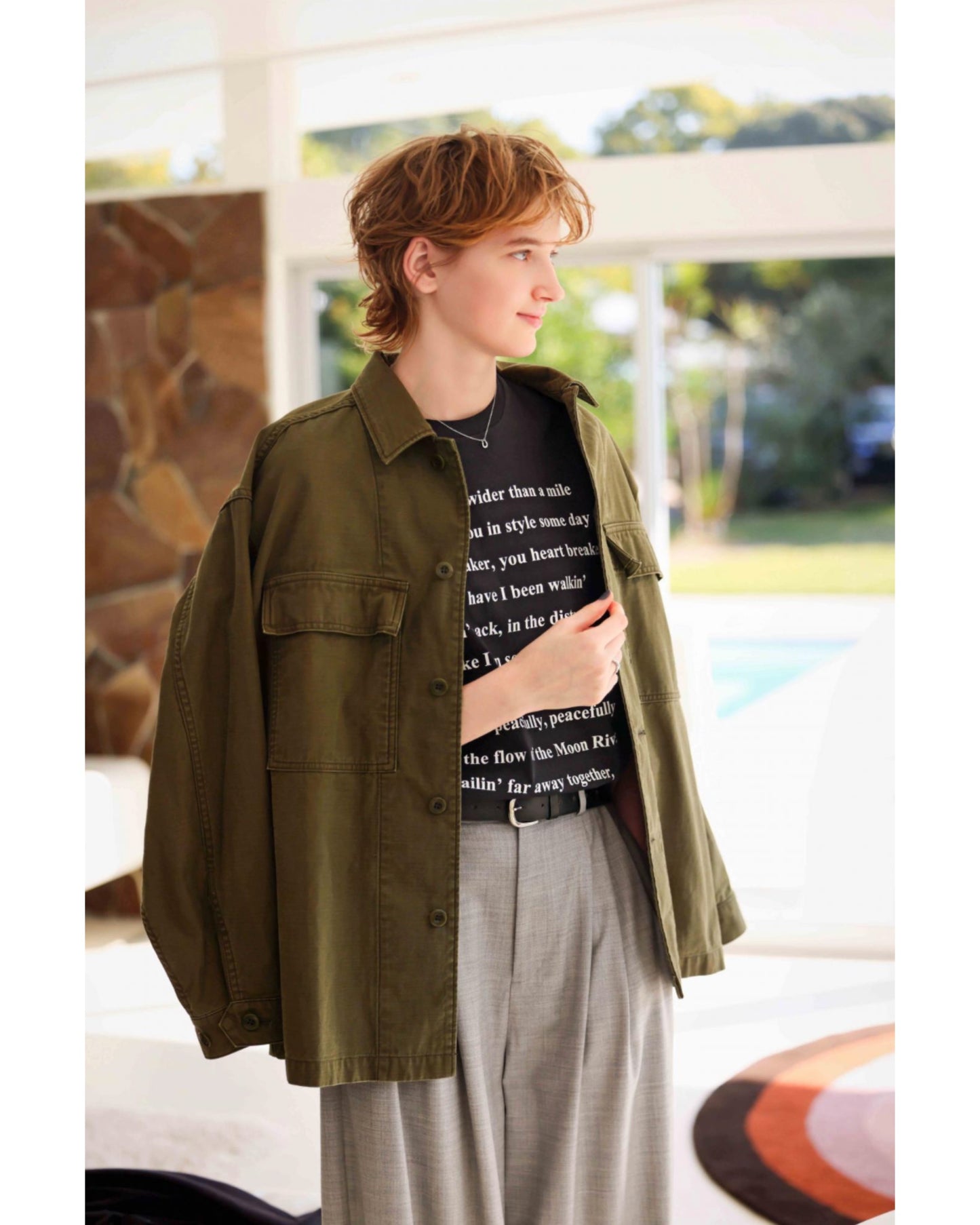 VINTAGE BACK SATIN SHIRT JACKET