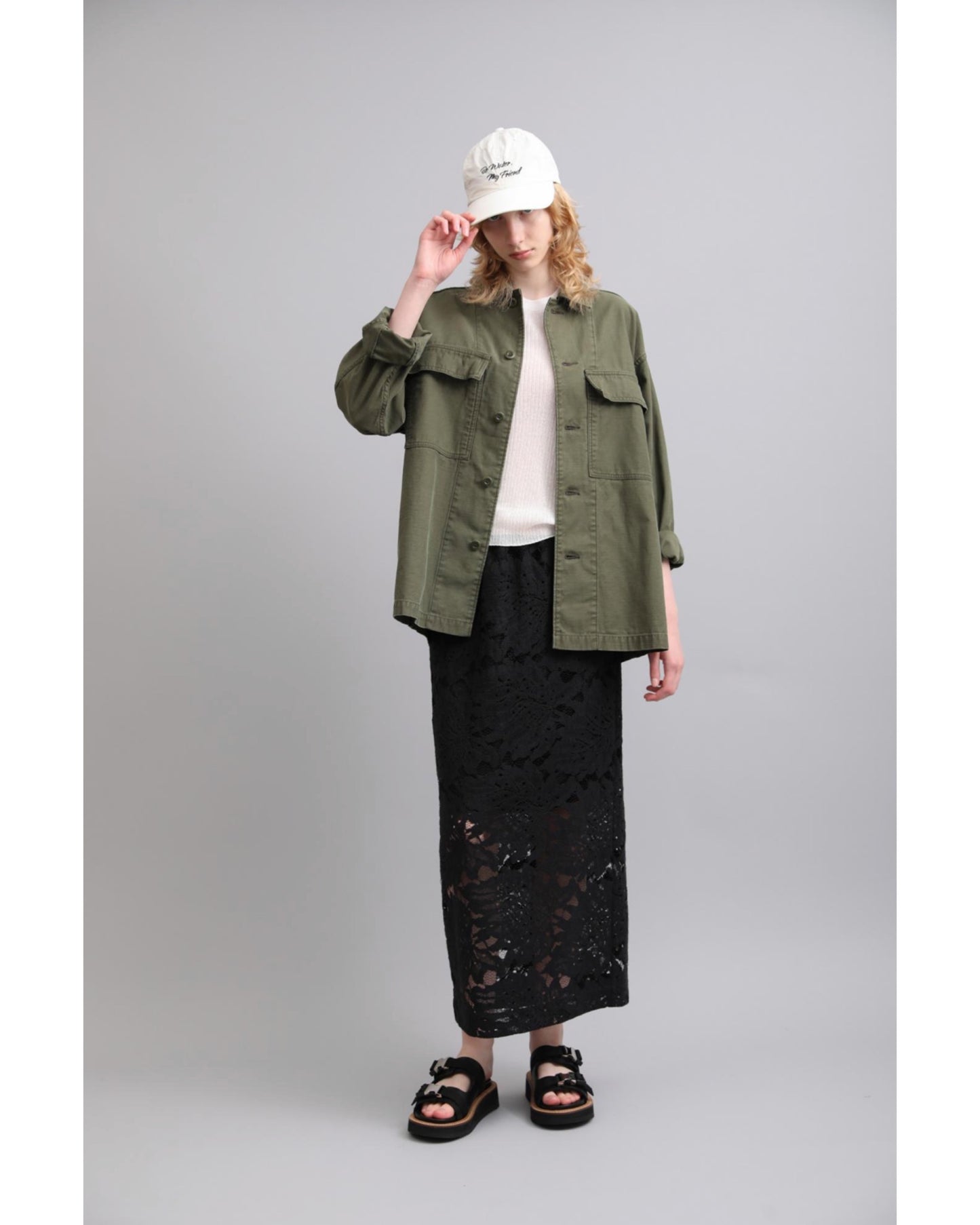 VINTAGE BACK SATIN SHIRT JACKET