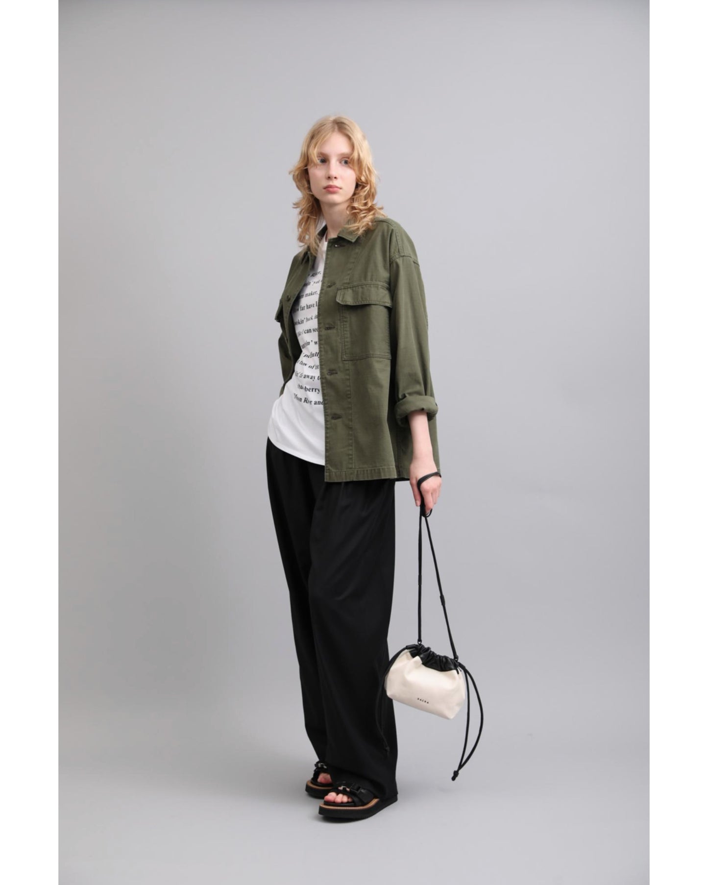 VINTAGE BACK SATIN SHIRT JACKET