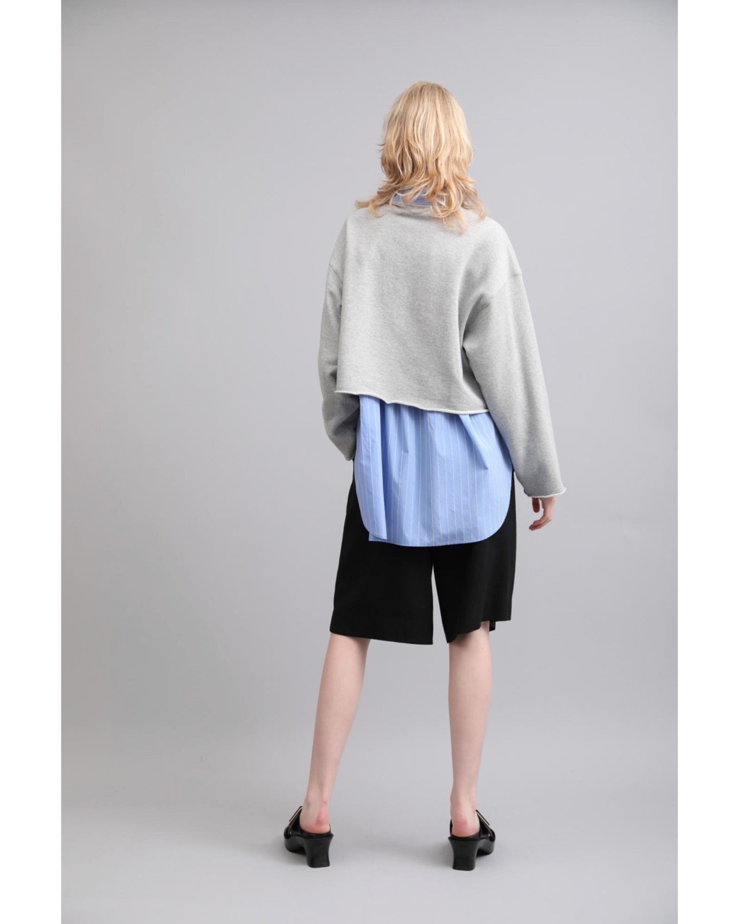 EXTRA FINE FLEECE CROPPED TOP
