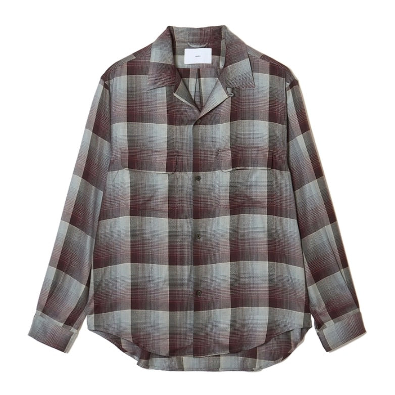 OMBRE OPEN COLLAR SHIRT