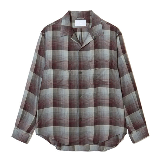 OMBRE OPEN COLLAR SHIRT