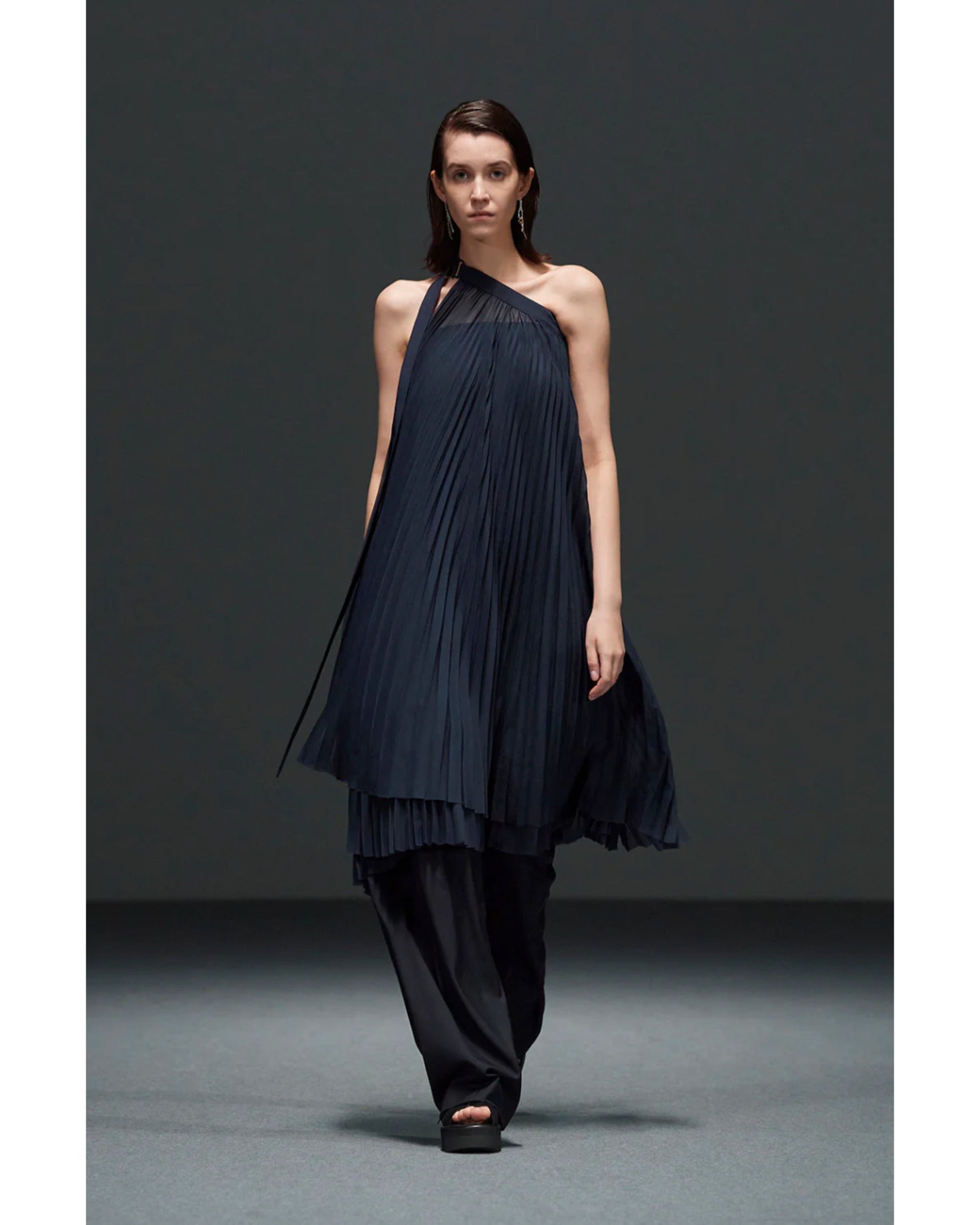 SHEER PLEATED WRAP DRESS 16254 – TIME AFTER TIME