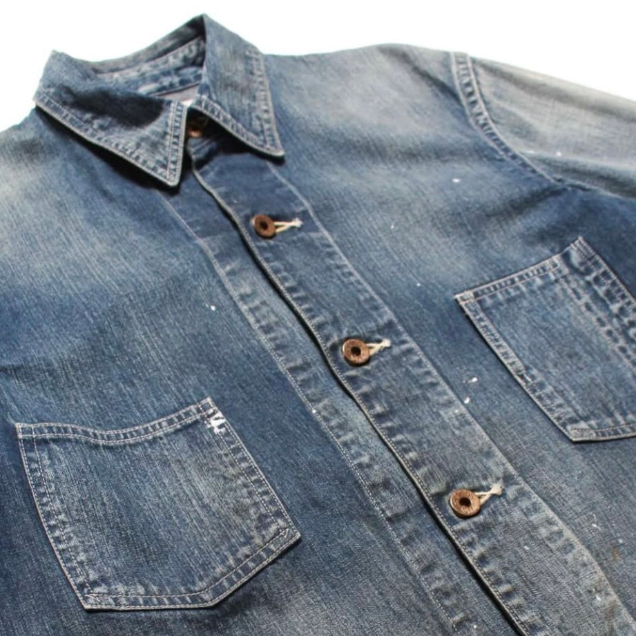 HERITAGE DENIM CHORE COAT AGED