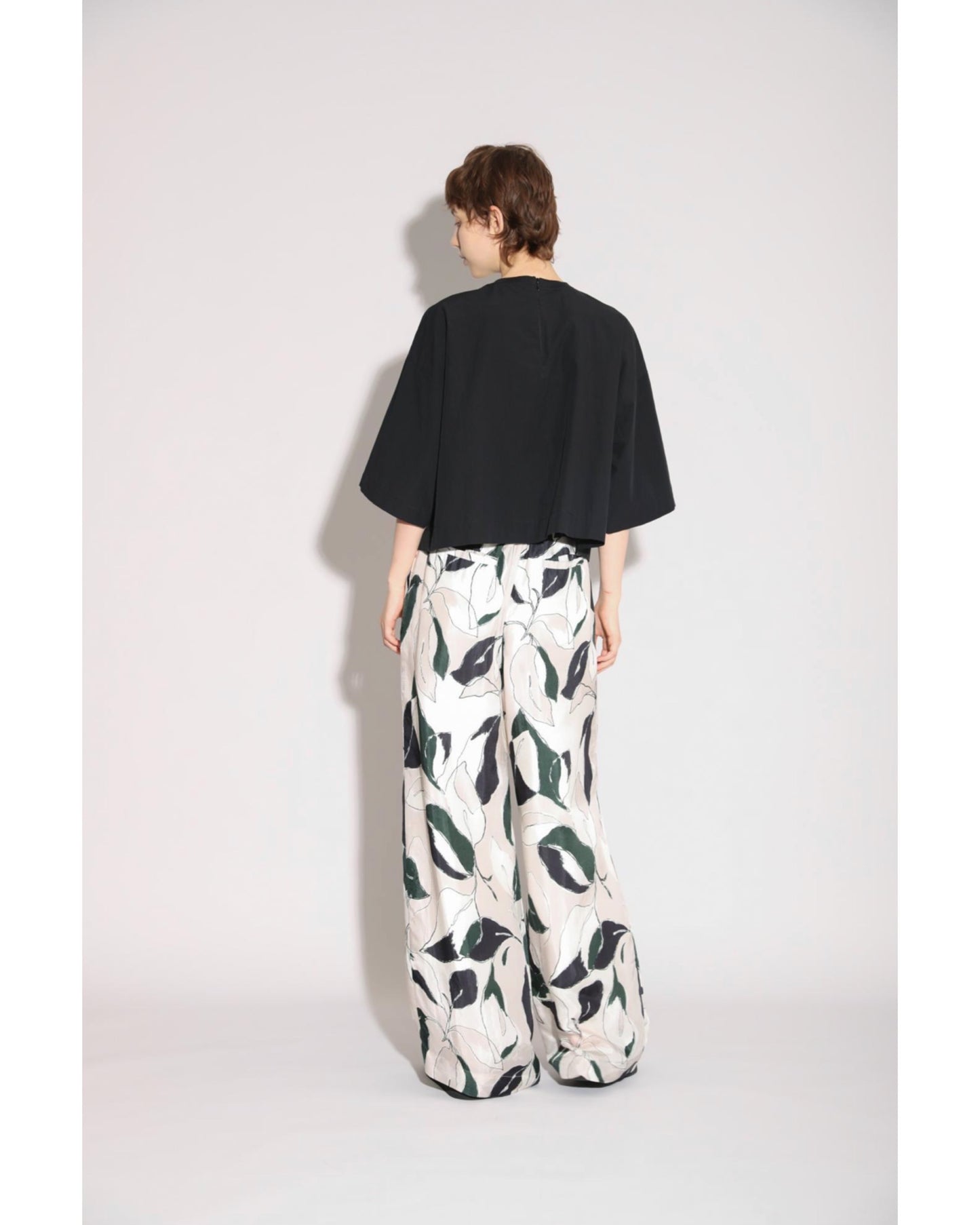 H.COUNT COTTON TUMBLE CROPPED TOP