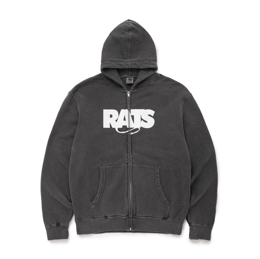 PIGMENT DYED ZIP HOODIE