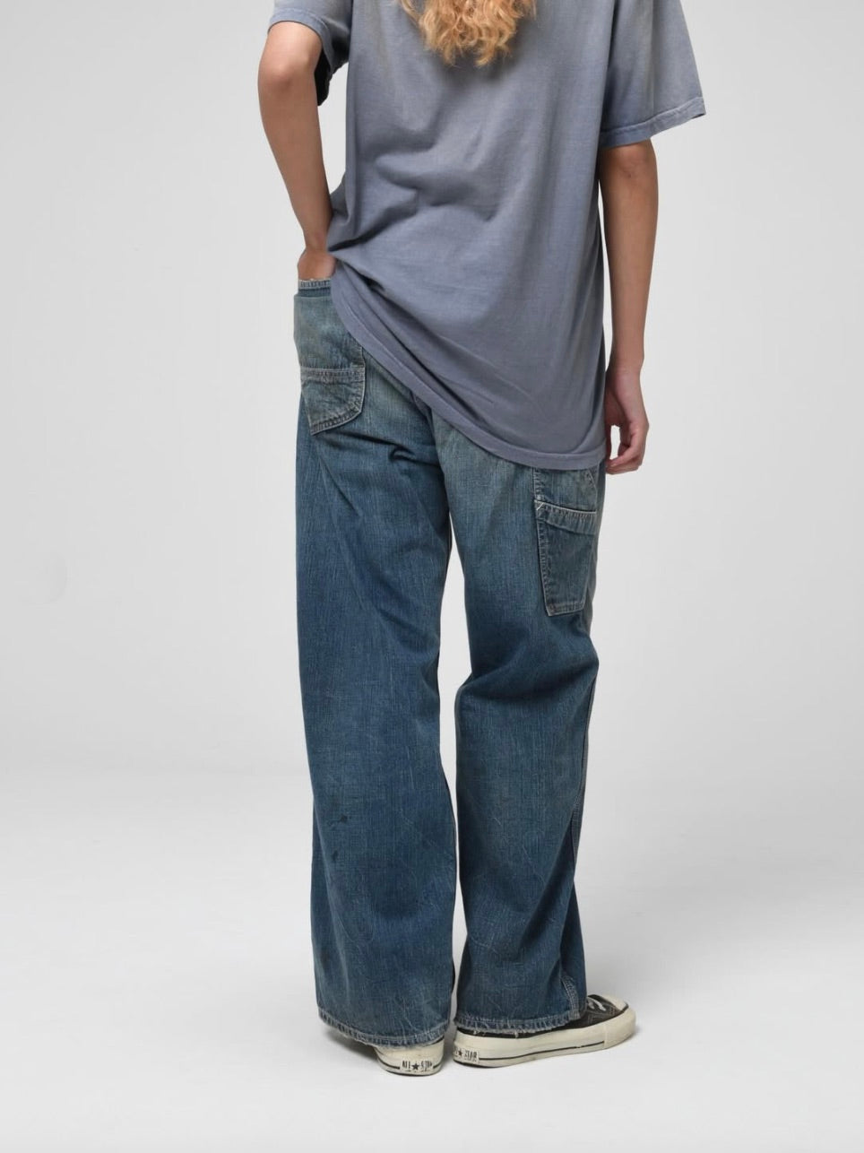 HERITAGE DENIM PAINTER PANTS AGED
