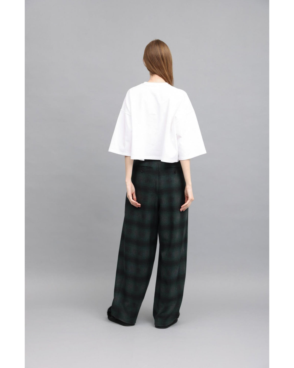 H.DENSITY COTTON CROPPED LOGO TOP