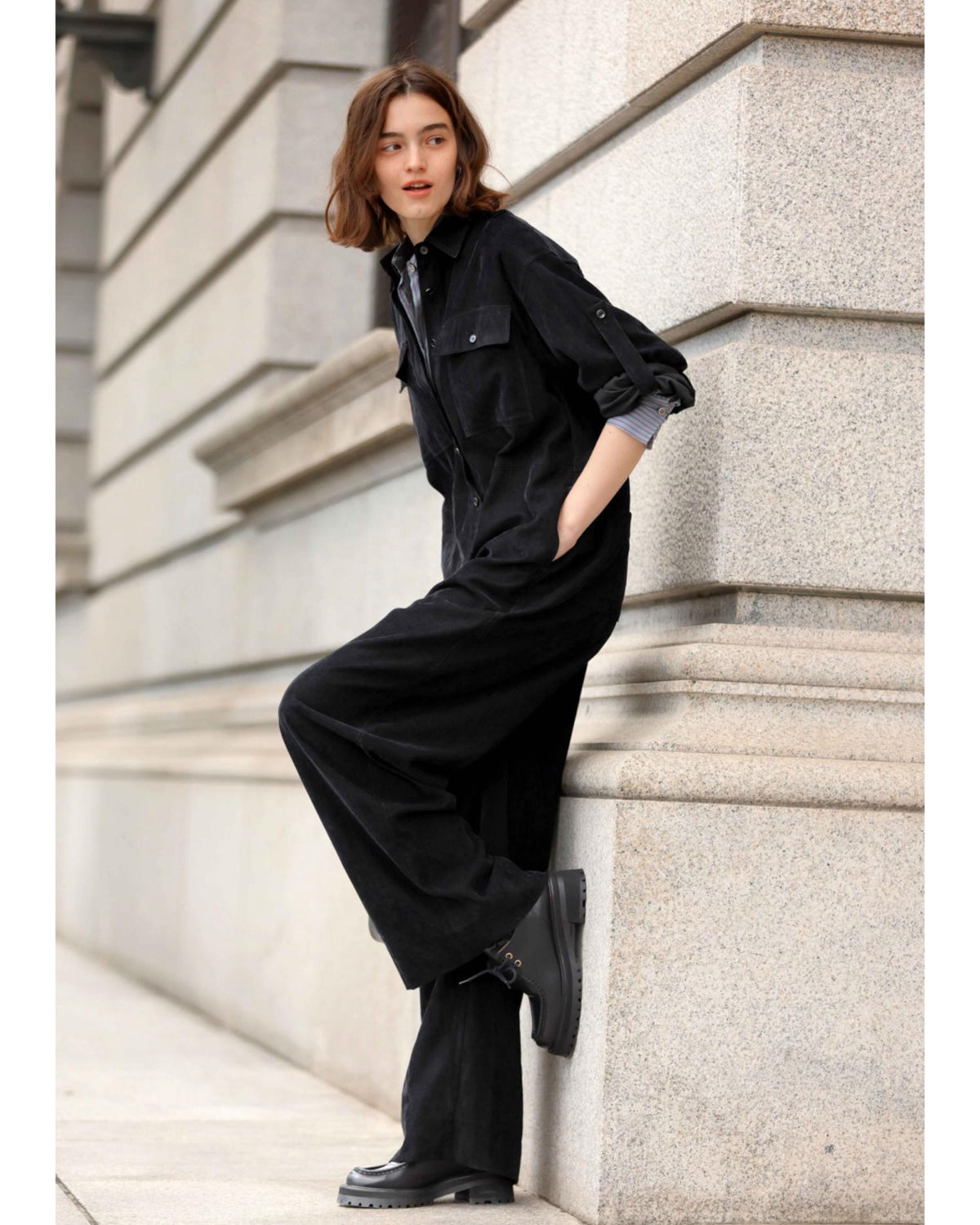 RY/CO NEEDLECORD JUMPSUIT