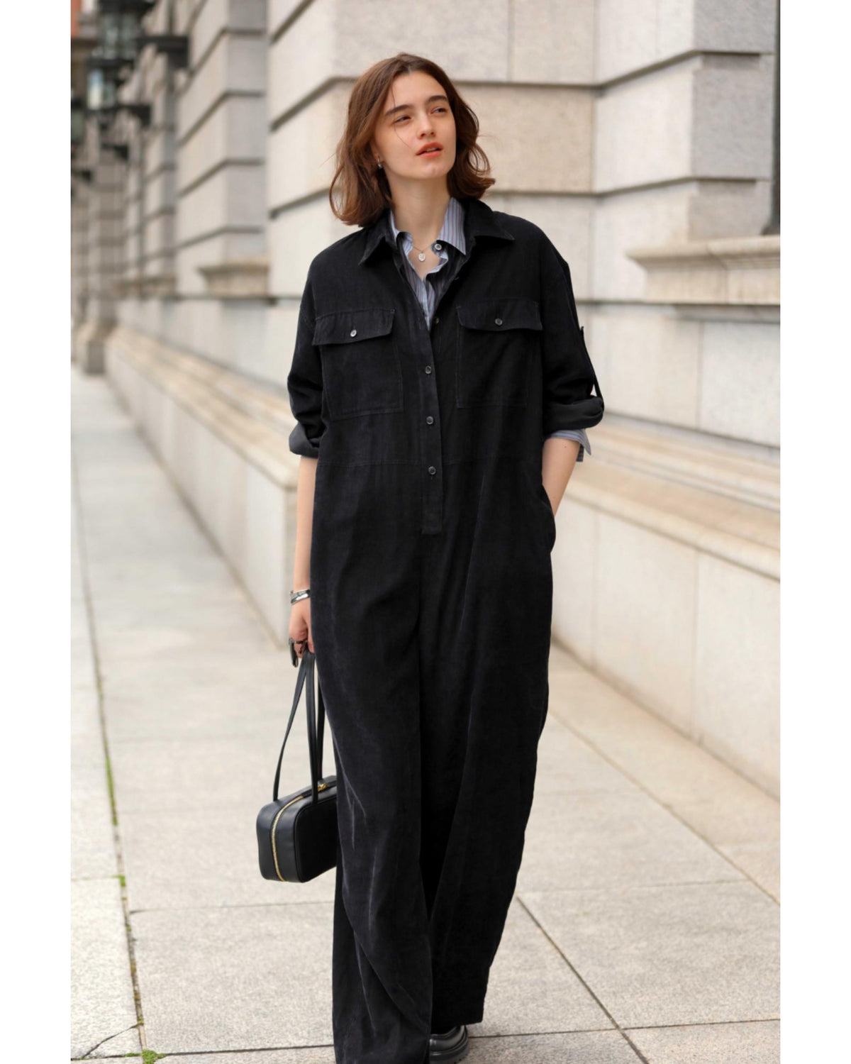 RY/CO NEEDLECORD JUMPSUIT