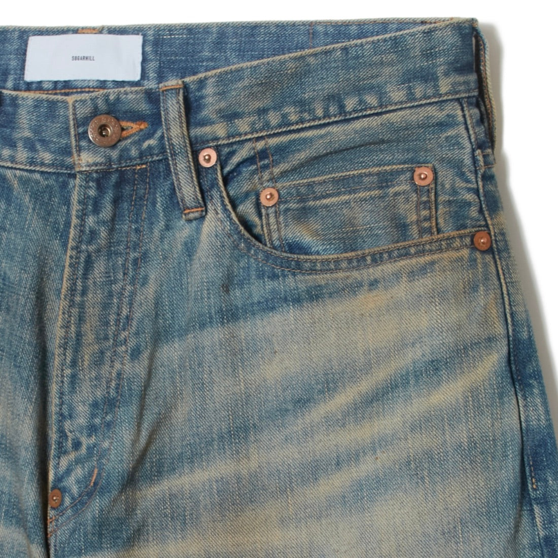 FADED MODERN DENIM PANTS WIDE CUT