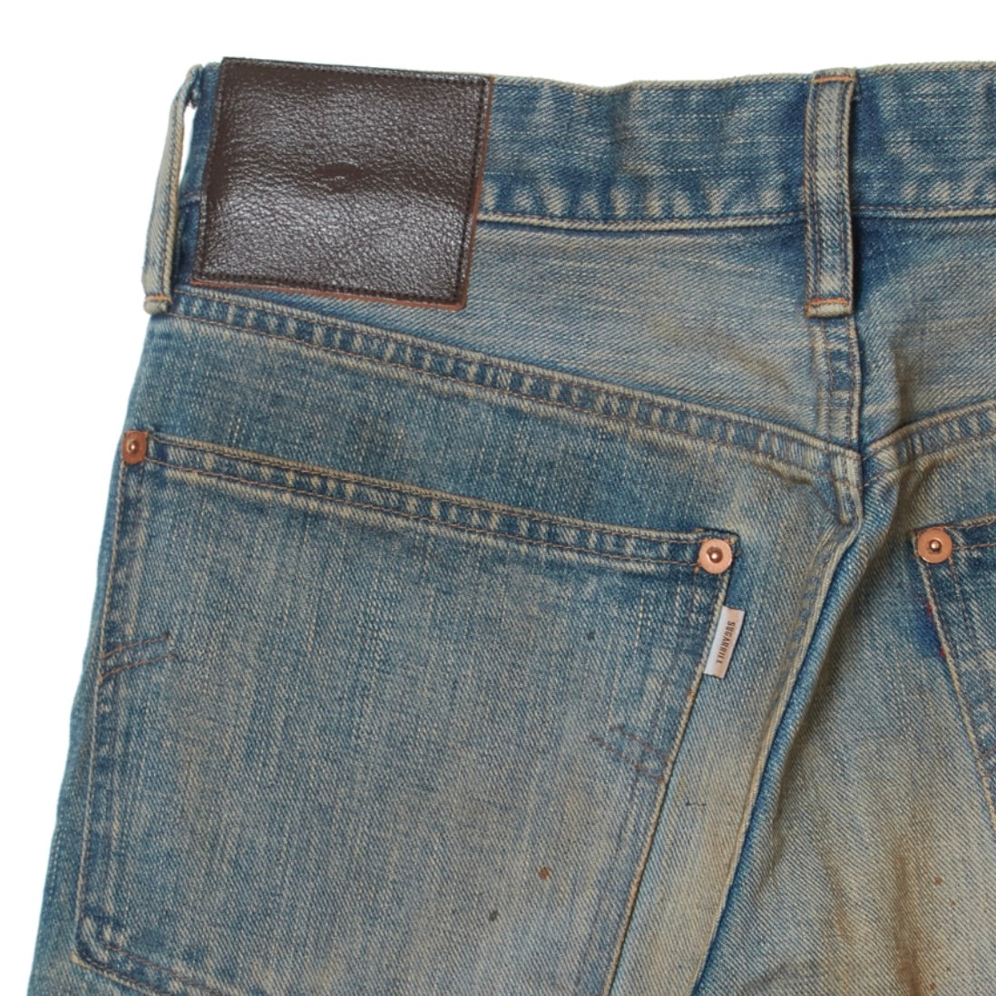 FADED MODERN DENIM PANTS FLARED CUT