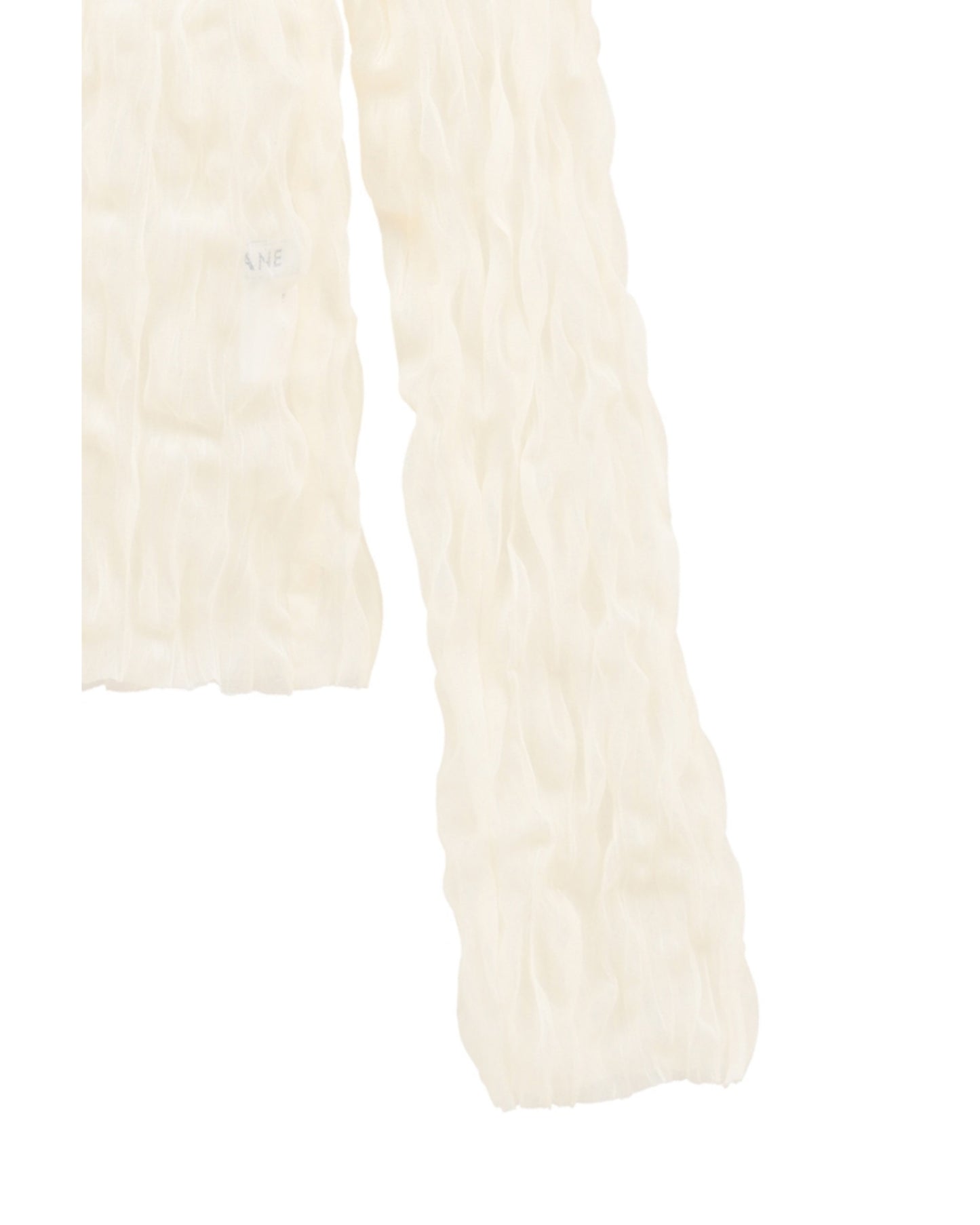 CRINKLED PLEAT SHEER TULLE TOPS