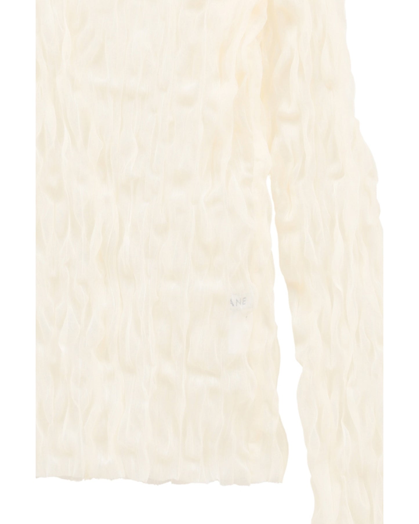 CRINKLED PLEAT SHEER TULLE TOPS