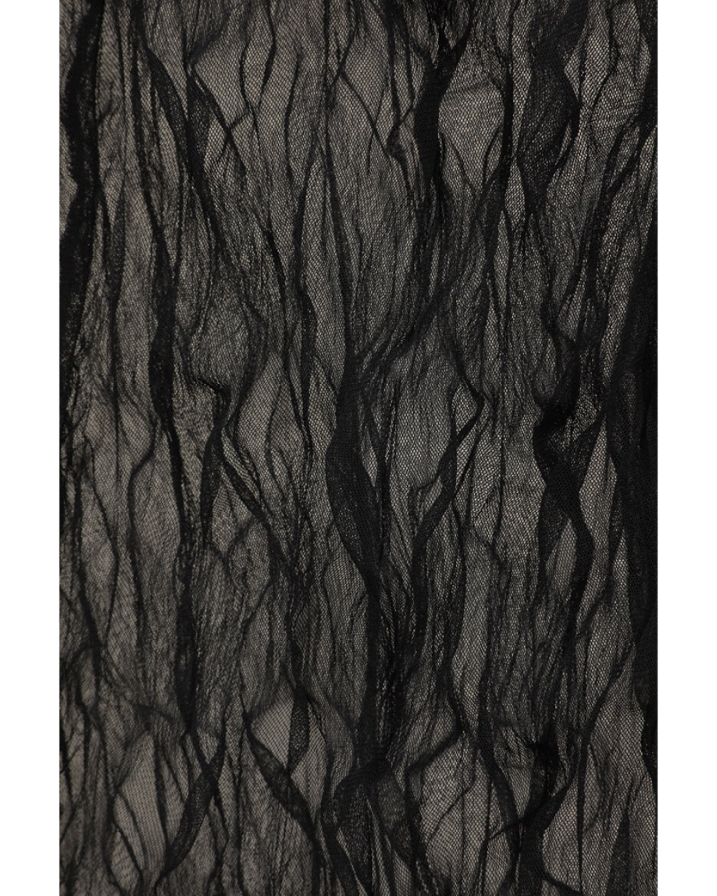 CRINKLED PLEAT SHEER TULLE TOPS