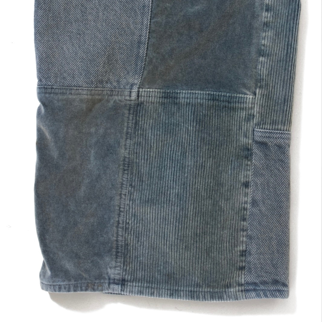 UNEVEN DYED WIDE PANTS