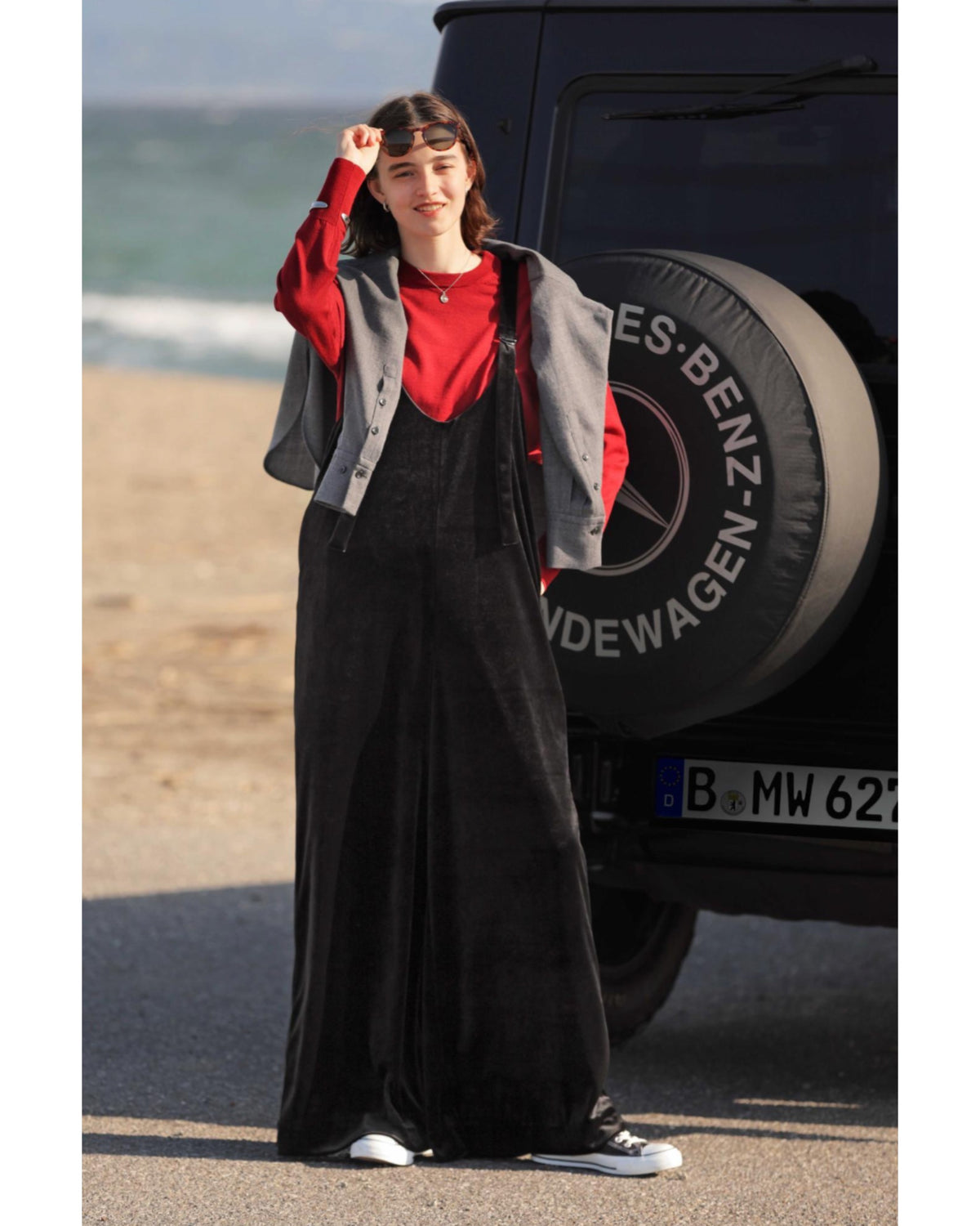 TRIACE VELOUR SALOPETTE