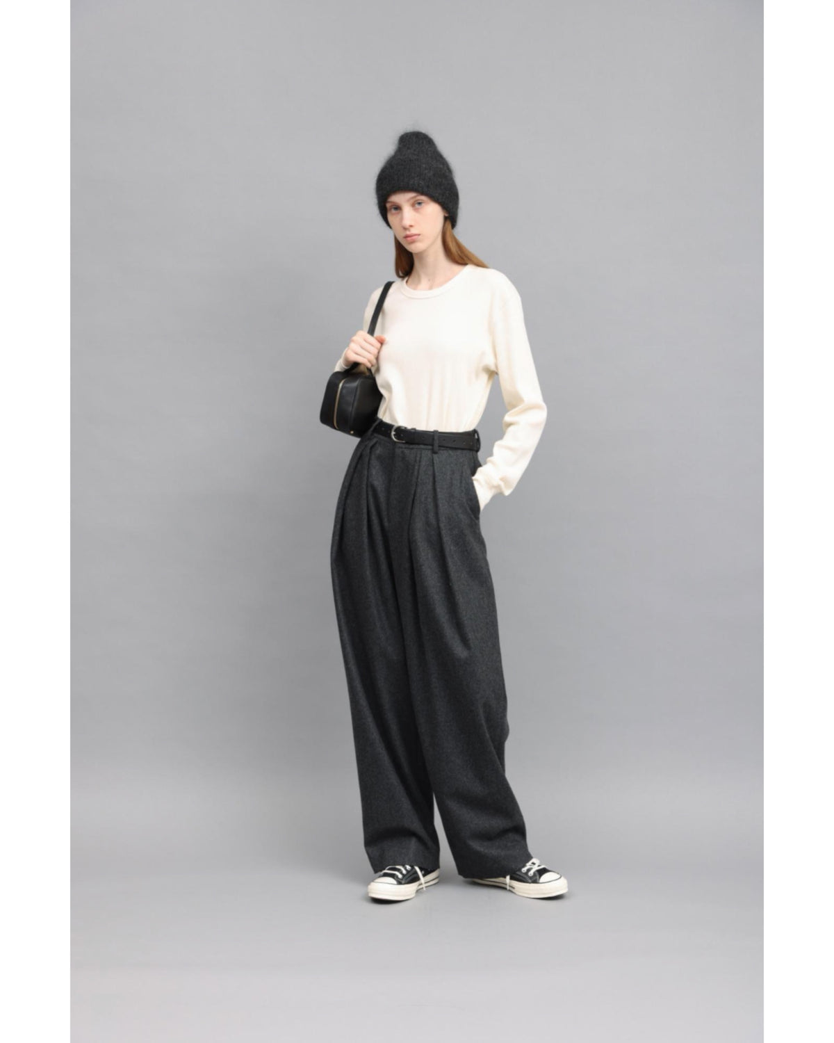 COTTON WOOL RIB TOP